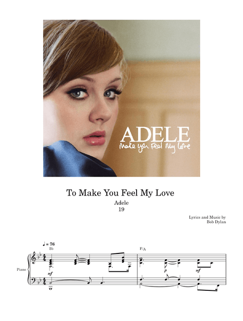 To Make You Feel My Love - Adele