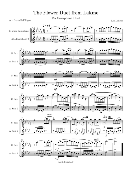 The Flower Duet – Léo Delibes The Flower Duet from Lakme