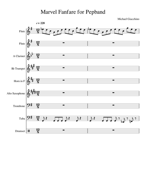 Marvel Fanfare for Pepband