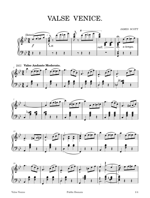 Valse Venice – James Scott