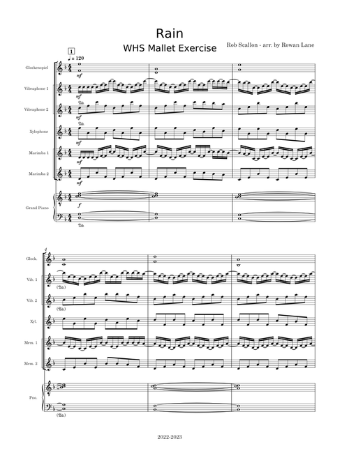Rain for Mallet Ensemble