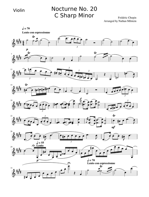 Nocturne No.20/C Sharp Minor Chopin