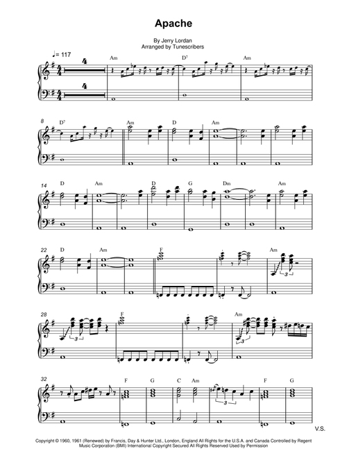 Apache (Arr. Tunescribers) - Jerry Lordan (Organ)