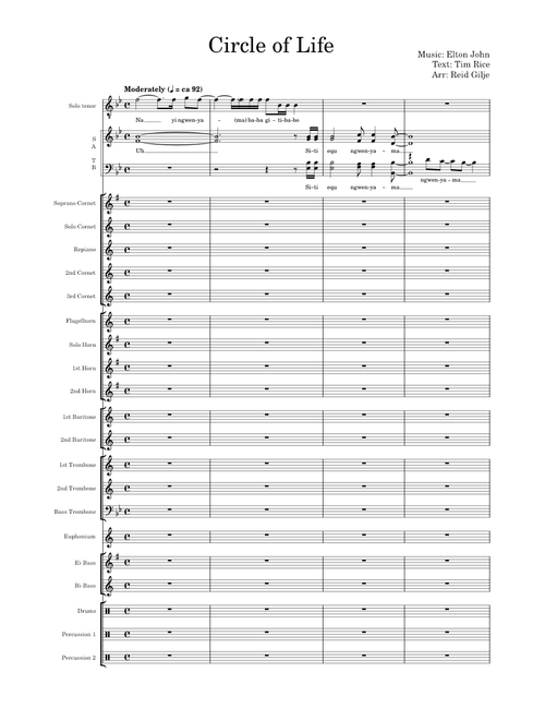 Circle of life – Elton John