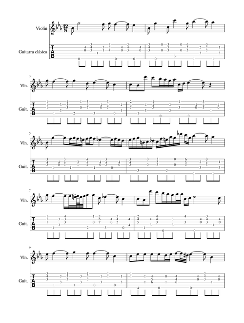 Nocturne op9 nº2 Violin- Guitar
