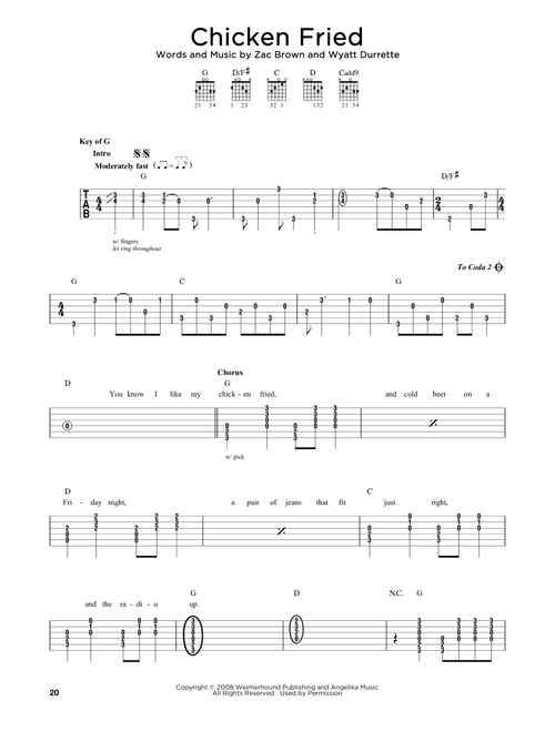 Chicken Fried - Zac Brown Band
