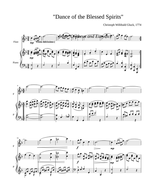 Dance of the Blessed Spirits – Christoph Willibald Gluck