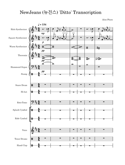 NewJeans (뉴진스) 'Ditto' Transcription
