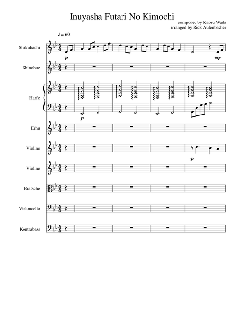 Inuyasha Futari No Kimochi - Arrangement by Rick Aulenbacher