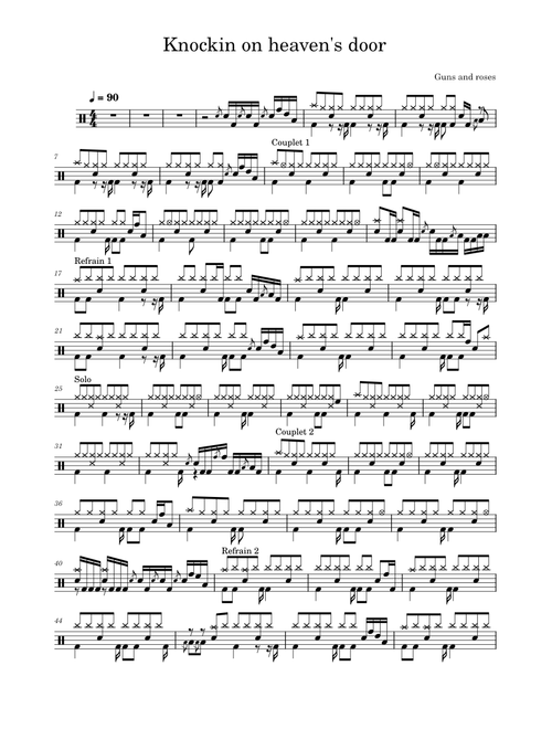Knockin' On Heaven's Door – Bob Dylan, Eric Clapton, Guns N' Roses Knockin on heaven's door