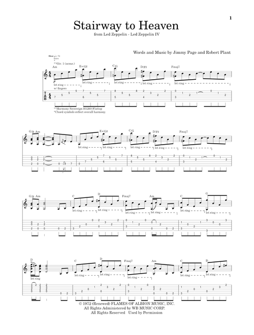 Stairway To Heaven - Led Zeppelin (School of Rock - Guitar Tab)