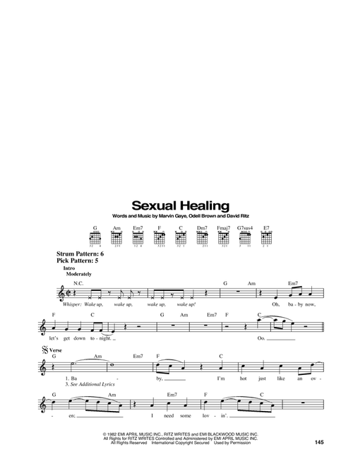 Sexual Healing - Marvin Gaye (Easy Guitar)