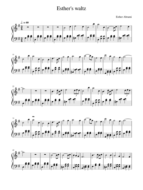 No.9 Esther's Waltz – Esther Abrami