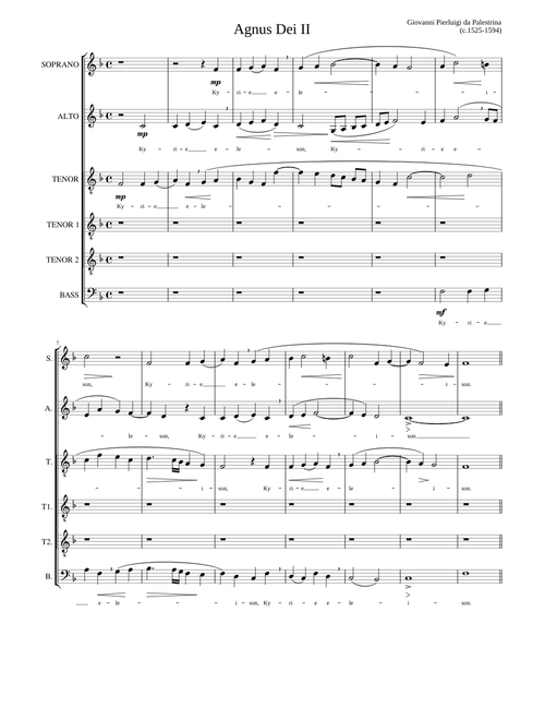 Missa Æterna Christi munera - Giovanni Pierluigi da Palestrina
