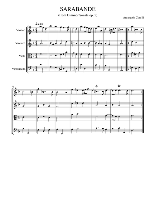 Sarabande – Arcangelo Corelli