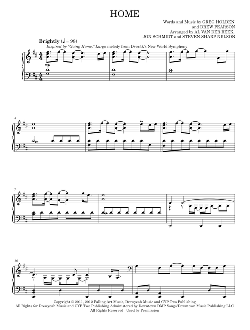 Home - Phillip Phillips, The Piano Guys (Piano Solo)