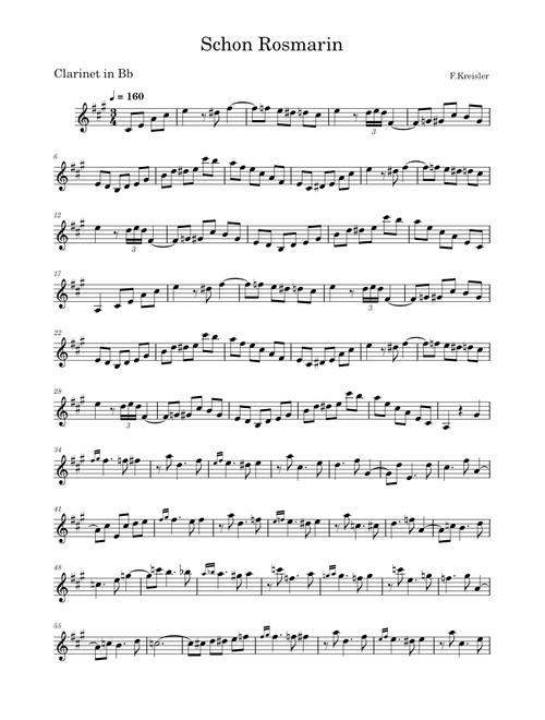 Schön Rosmarin – Fritz Kreisler