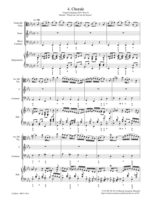 Wachet auf, ruft uns die Stimme, BWV 140 – Johann Sebastian Bach Wachet auf, ruft uns die Stimme, BWV 140 / Mvt. 4 – Johann Sebastian Bach BWV 140.4