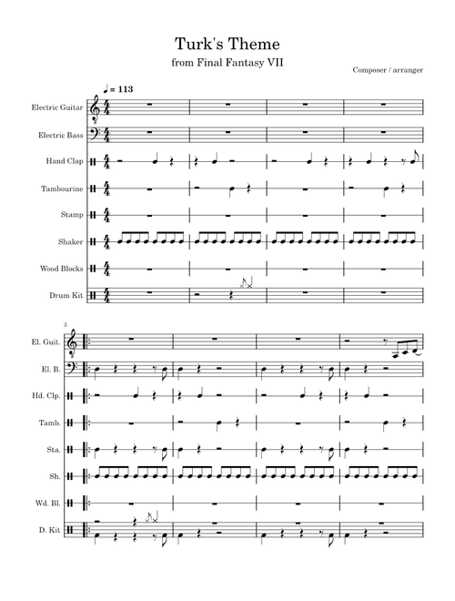 Final Fantasy VII - Turk's Theme – Nobuo Uematsu