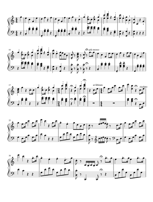 Salieri's march of welcome (From the film Amadeus)