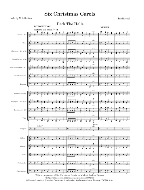 Six Christmas Carols – Misc Christmas