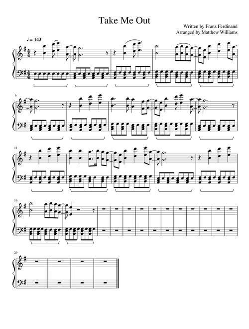 Franz Ferdinand - Take Me Out (Incomplete)