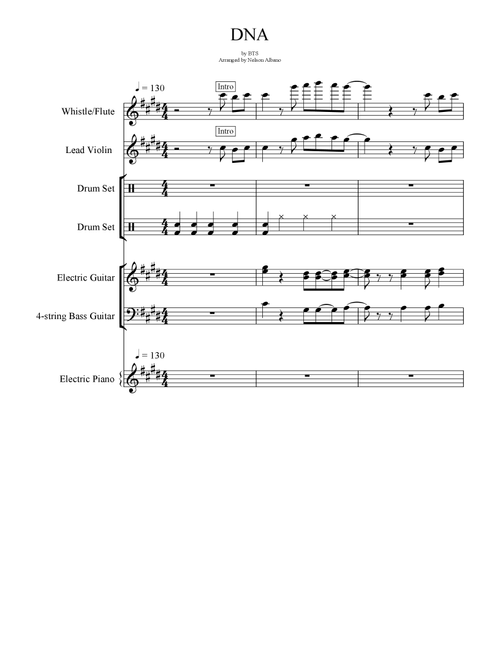 Dna (Arr. Nelson Albano) - BTS (Small Ensemble)