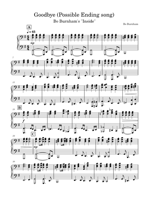 Goodbye (Possible Ending song) - Bo Burnham's "Inside"