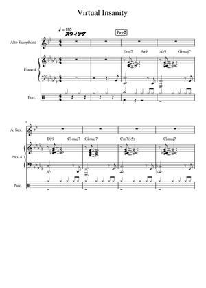 Virtual insanity – Jamiroquai (Piano Part) Sheet Music with Chords