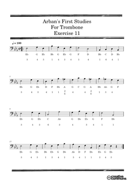 Free Arban's Famous Method For Trombone by Jean-Baptiste Arban