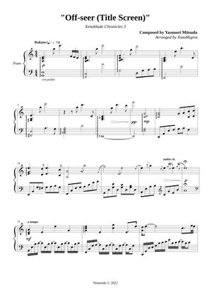 Off-Seer – Xenoblade Chronicles 3 Sheet Music for Piano (Solo