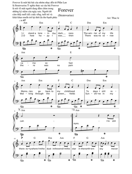 Forever - Stratovarius w Lyric