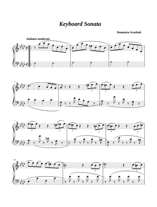 Keyboard Sonata in F minor, K.466 – Domenico Scarlatti