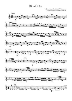 Skudrinka Sheet Music for Pipes (Solo) | MuseScore.com