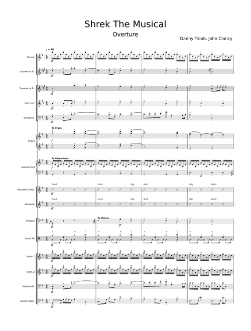 Shrek The Musical - Overture