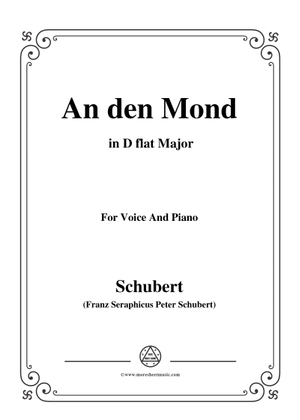 An den Mond Sheet Music for Piano, Synthesizer (Piano-Voice