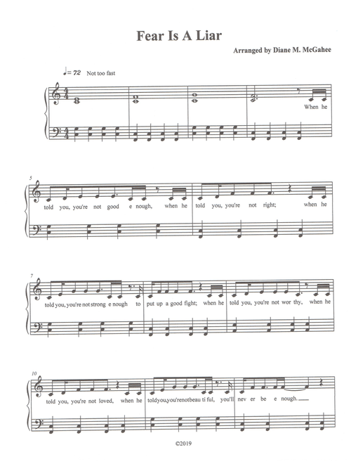 Fear Is A Liar (Arr. Diane M. McGahee) - Zach Williams (Small Ensemble)