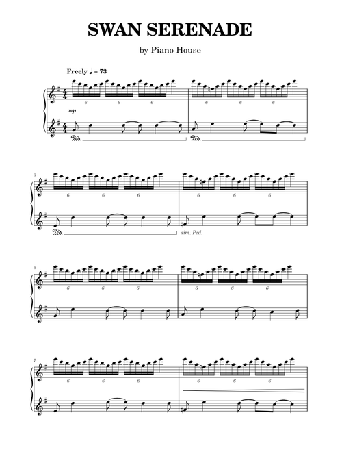 Swan Serenade - Piano House