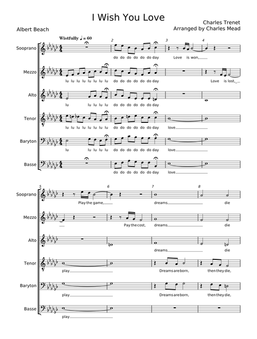 I Wish You Love - Charles Trenet