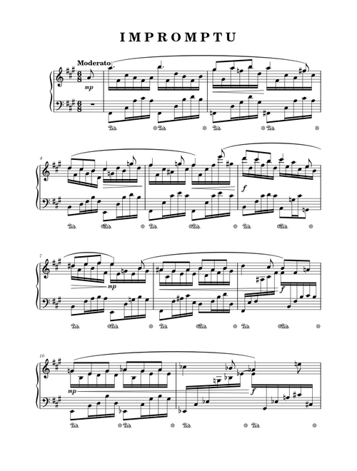Impromptu - Op. 6, No. 1