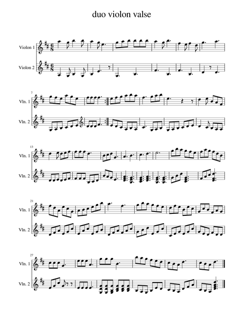 duo violon valse partie piano Duo 6
