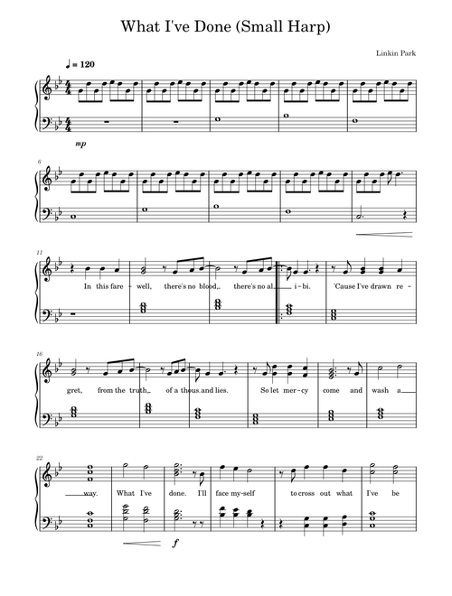 What i've done – Linkin Park What Ive Done - Linkin ParkSmallHarp