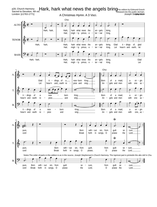 Hark, hark what news the angels bring - Joseph Stephenson