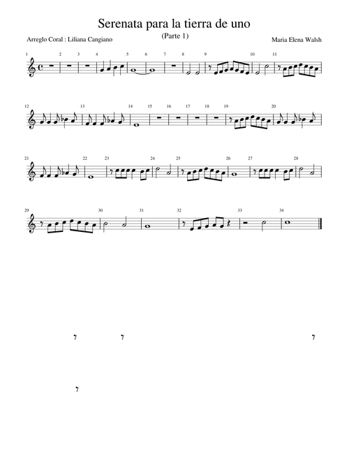 Serenata para la tierra de uno (Parte 1)