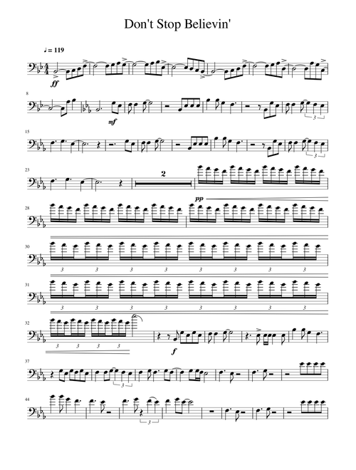 Don't Stop Believin' Trombone Solo