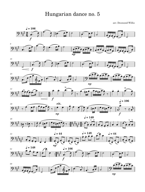 Hungarian Dance No. 5 – Johannes Brahms Hungarian Dance