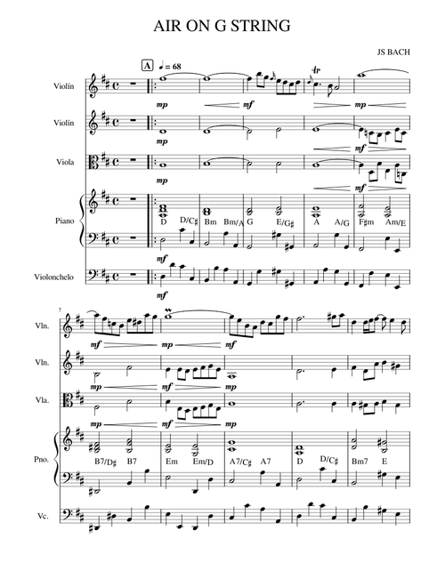 Air on a G String – Johann Sebastian Bach