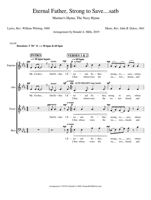 Eternal_Father Strong to Save [Mariner's Hymn, Navy Hymn]