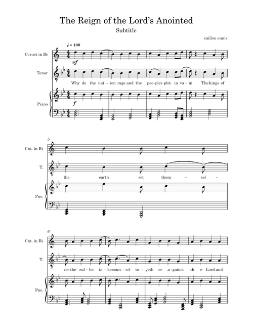 Untitled score – Unknown author