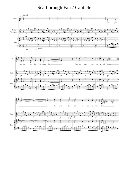 Scarborough Fair Canticle